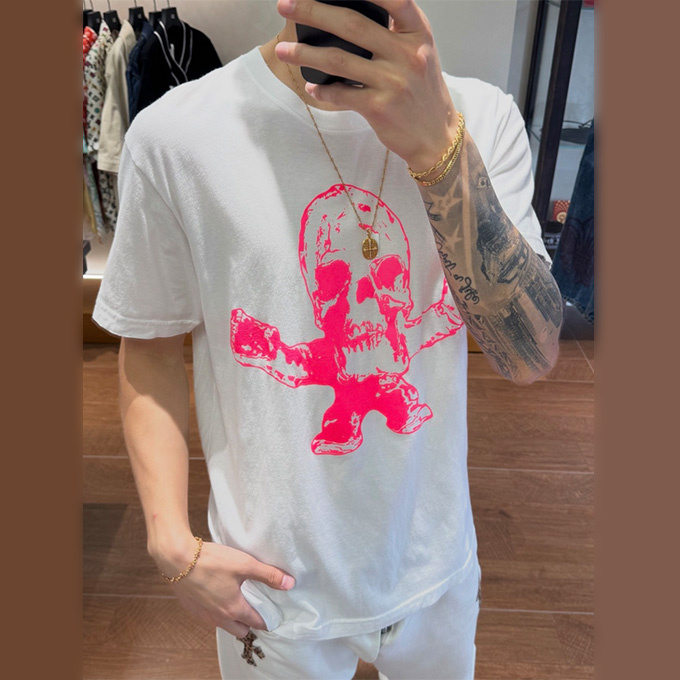 chrome hearts tokyo limited edition gothic letter print t-shirt